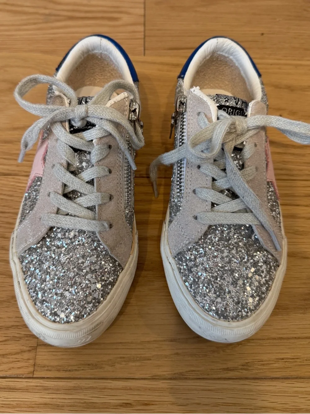 Vintage Havana Blair Silver Glitter Sneaker